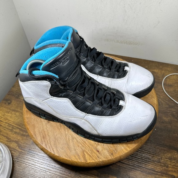 Nike Air Jordan 10 Retro Powder Blue White Black 310805-106 Mens Size 14